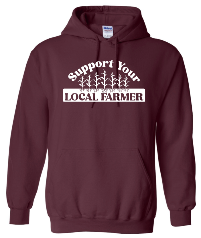 SUPPORT YOUR FARMERS - Maroon