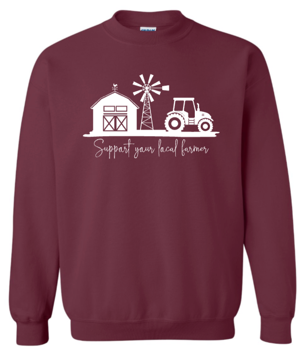 SUPPORT YOUR FARMERS - Maroon