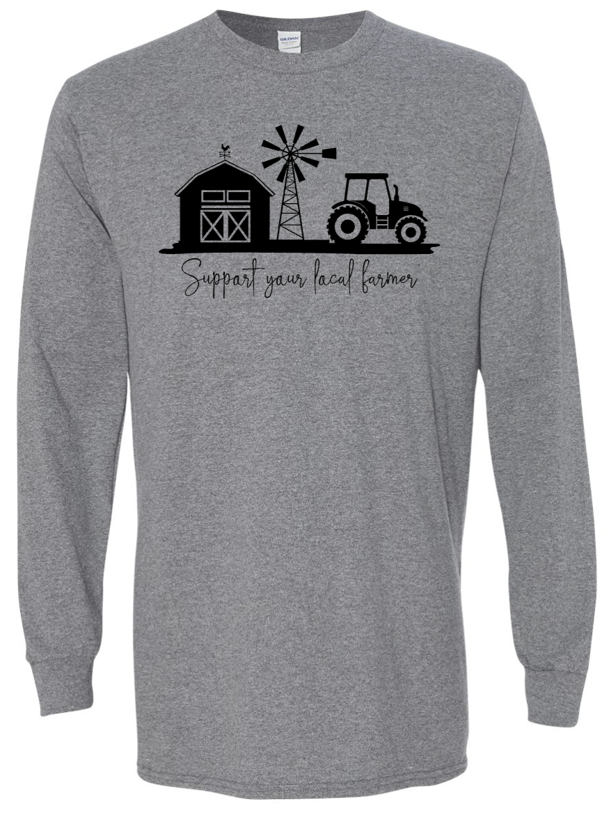 SUPPORT YOUR FARMERS - Grey
