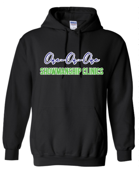 1on1 | Black Hooded Sweatshirt