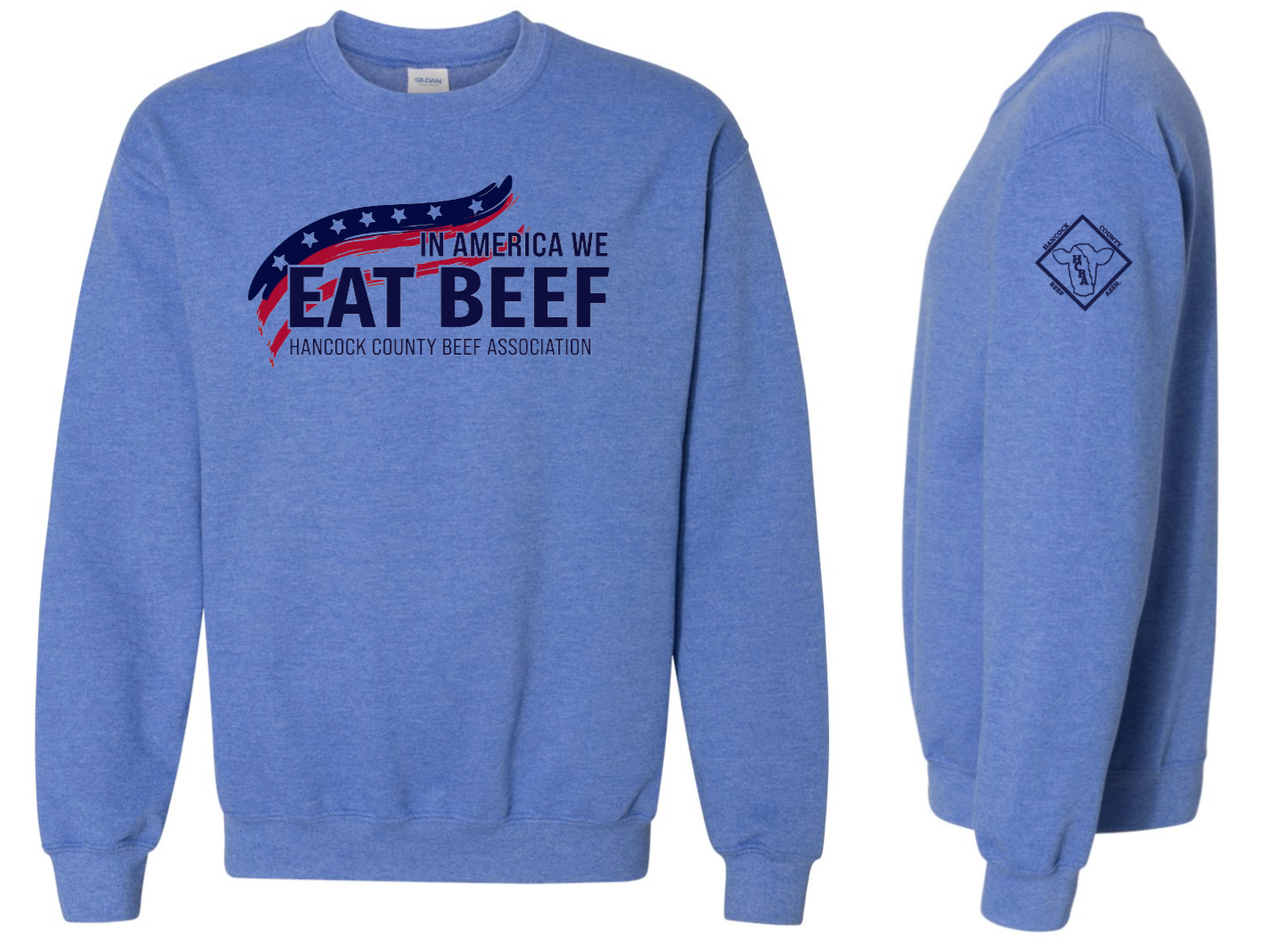 HCBA | Heather Royal Crewneck