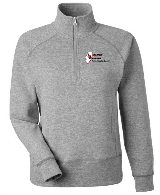IFB | J. America Light Grey 1/4 Zip | Women's & Men's