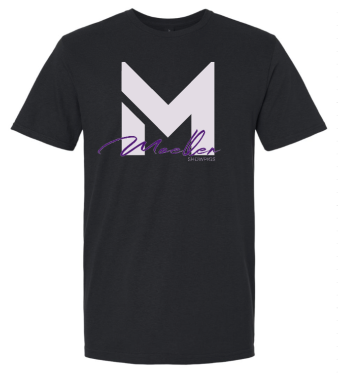 Moeller Showpigs | Bella & Canvas Black Tee | Unisex & Youth