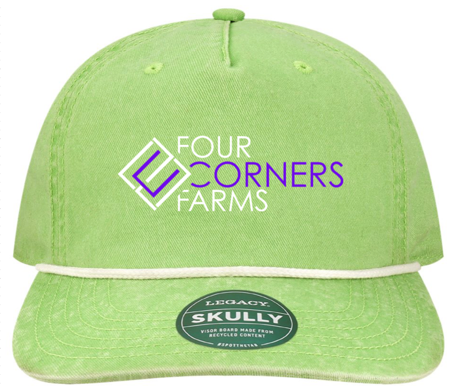 FCF | Lime Green Skully Hat