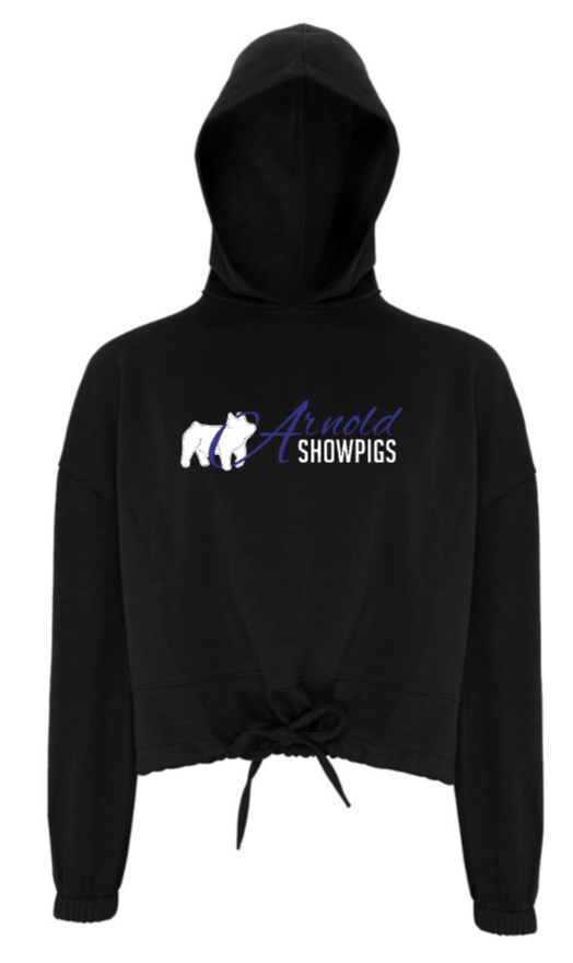 AS | Cropped Black Sweatshirt | Women's
