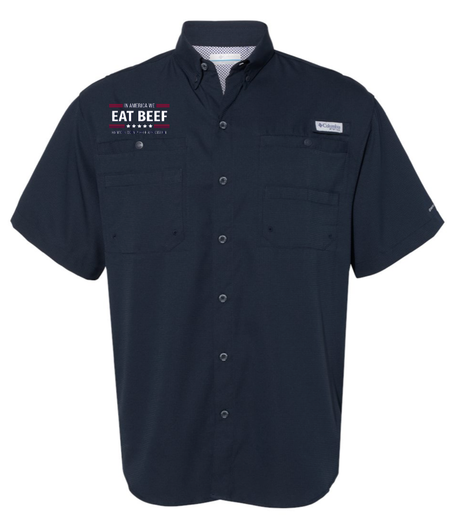 HCBA | In America We Eat Beef | Columbia PFG Performance Shirt