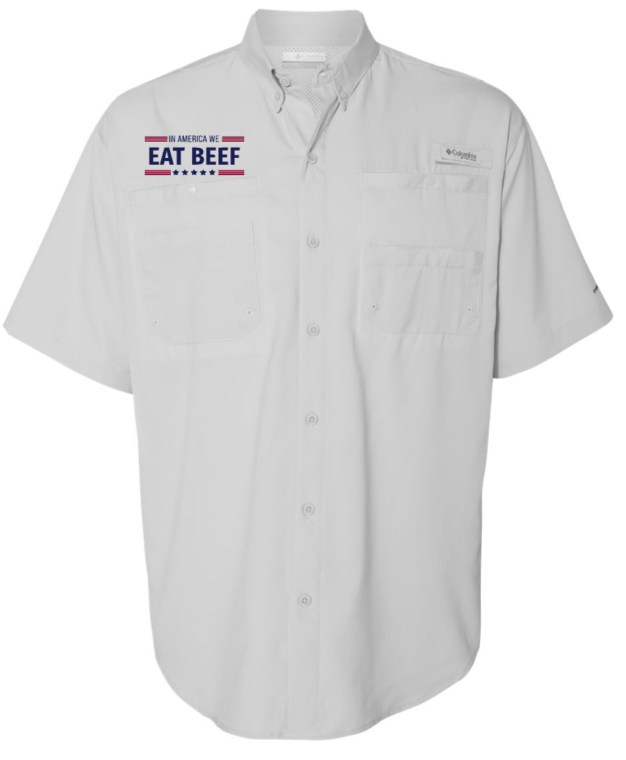 HCBA | In America We Eat Beef | Columbia PFG Performance Shirt