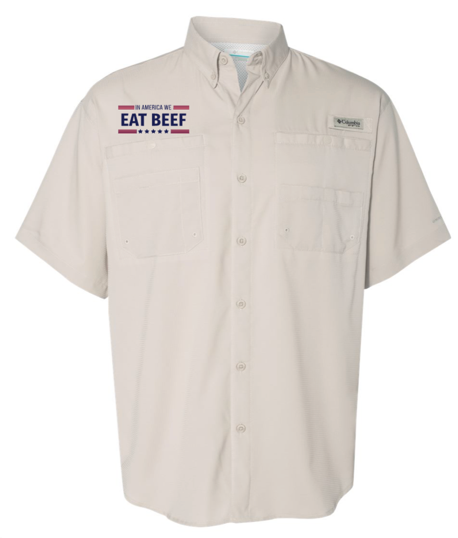 HCBA | In America We Eat Beef | Columbia PFG Performance Shirt