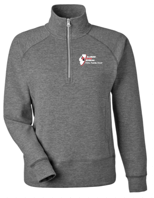 IFB | J. America Dark Grey 1/4 Zip | Women's & Men's