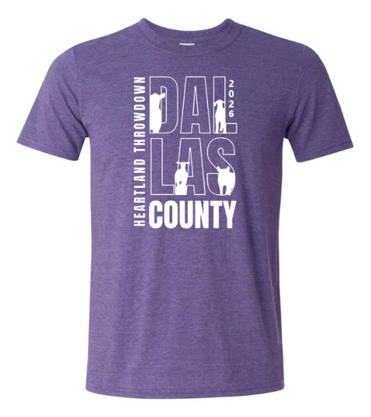 Dallas County | Heather Purple Softstyle Tee