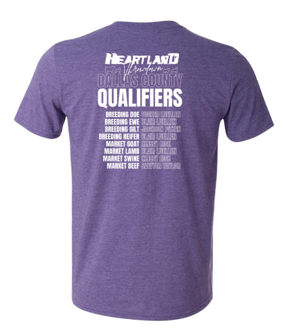 Dallas County | Heather Purple Softstyle Tee