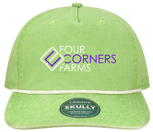 FCF | Lime Green Skully Hat