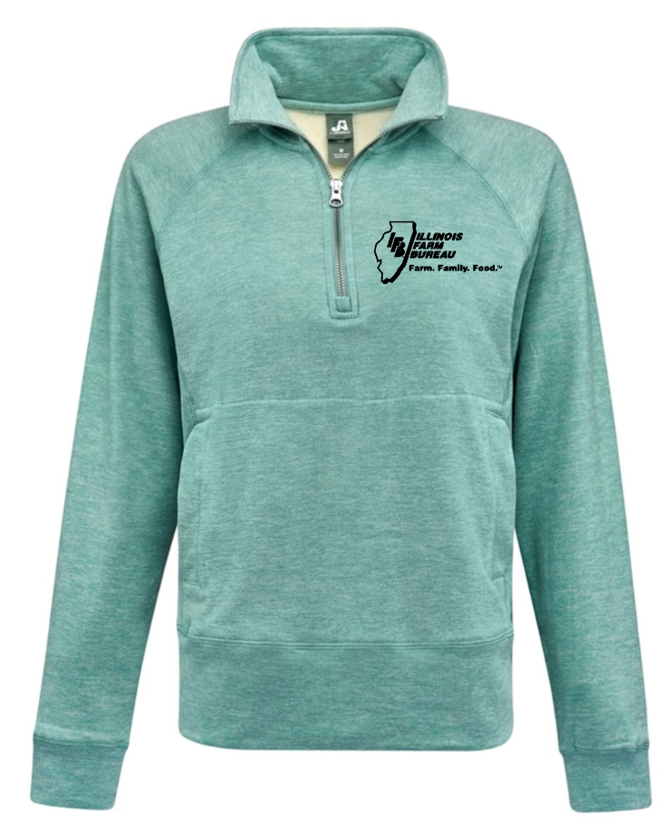 REQUIRED - Teal 1/4 Zip Embroidery